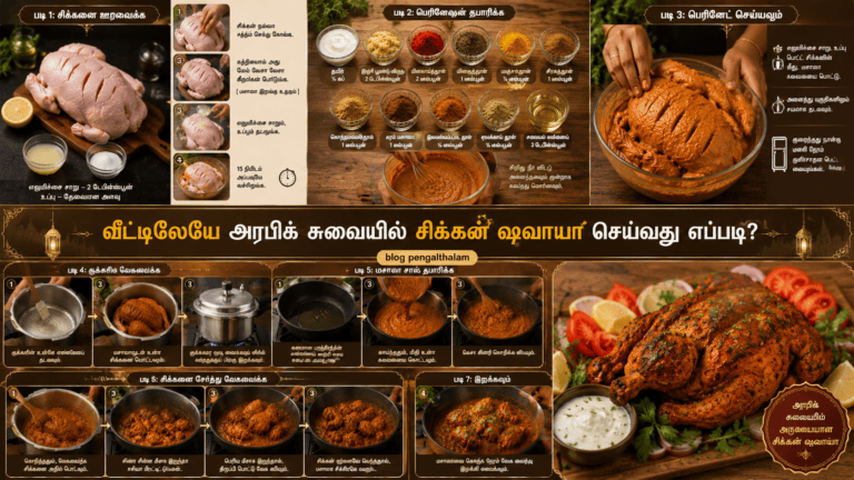Chicken Shawaya Recipe in Tamil | வீட்டிலேயே அரபிக் சுவையில் சிக்கன் ஷவாயா செய்வது எப்படி?